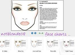 mac cosmetics face charts and pre
