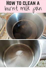 how to clean a burnt saucepan