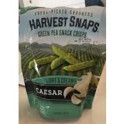 harvest snaps green pea snack crisps