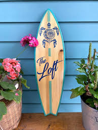 Surfboard Decor Sign Vertical