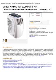 Best portable air conditioner units keep you home cool without central ac and or a window air conditioner. Calameo Soleus Air Ph3 12r 03 Portable Air Conditioner Heater Dehumidifier Fan 12 000 Btus