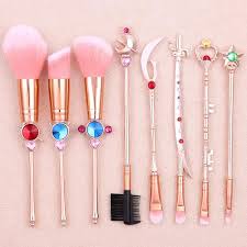 anime moon makeup brushes pink magic