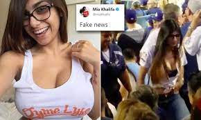 Porn star Mia Khalifa 'punched fan at Dodger's game' | Daily Mail Online