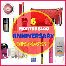 6 months anniversary giveaway