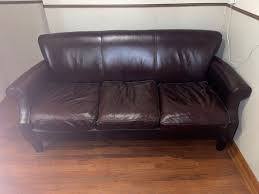 decoro leather couch 3 seater