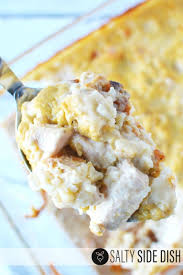 Mix soup, water, mushrooms and rice. Easy Chicken And Rice Bake Recipe Salty Side Dish