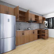 Welcome to kitchen cabinet outlet, your kitchen & bath supermarket price match guarantee! Customized 32 Feet Modern Minimalist Kitchen Cabinet Walnut Starbu Singapore S No 1 Custom Solid Wood Furniture Baby Products Retailer