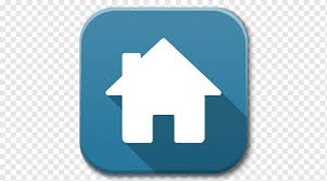 home icon blue angle symbol apps home