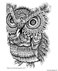 Push pack to pdf button and download pdf coloring book for free. Adult Owl Big Eyes Coloring Pages Printable