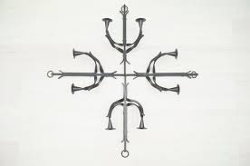 hand forged iron wall mounted