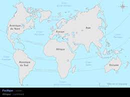 Carte Du Monde Continents Et Océans - Les continents et les océans - Tle - Carte Géographie - Kartable
