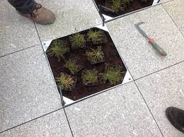 Recessed Planter Trays Ecogrid