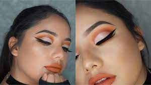 burnt orange fall makeup tutorial