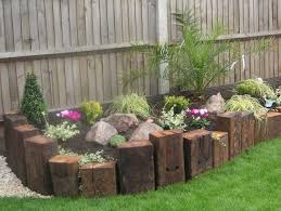 Raised Bed With Railway Sleepers