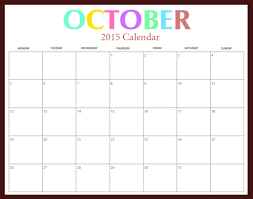 Free Printable October 2015 Calendar Clipart Clipground