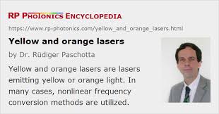 yellow and orange lasers explained by