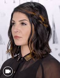 Get inspired and think of how you can diversify your current short hairstyle! Short Textured Side Braid Hair Style Redken