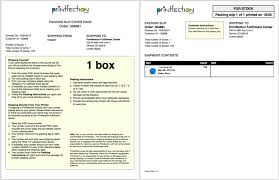 Inventory Shipping Instructions For Sending In Customer