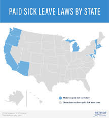 Paid Sick Leave Laws By State Chart Map Accrual Information