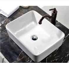 china bathroom rectangle sink above