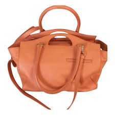 Leather handbag Alberta Ferretti Orange ...