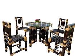 indoor bamboo dining table