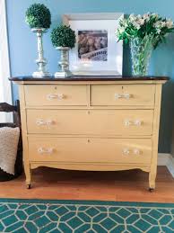 However, chalk paint can be used for more than decorative walls. Vintage Refined Yellow Dresser