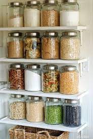 Kitchens Organized With Glass Jars