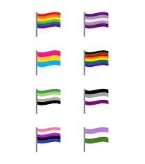 Lgbtq pride flags and symbols 3d glossy icons set vector. World S First Lgbt Emoji Flags For Pridemonth