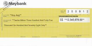 Cheque Writing Printing Software For Singapore Banks