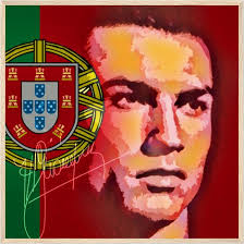 cristiano ronaldo voetbal poster 50 x
