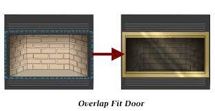 4 Sided Overlap Fit Doors For Fireplace
