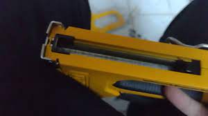 how to load staples to DeWalt staple gun - YouTube