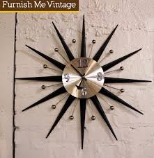 Retro Elgin Sunburst Wall Clock