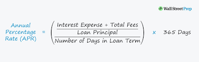 annual percene rate apr formula