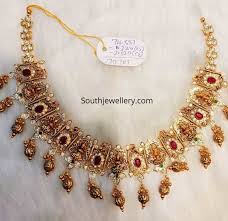 antique gold temple necklace designs