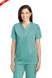 V Neck Solid Scrubs Top Medical Wear Dixie Uniforms Canada