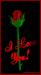 3d i love you rose image graphic