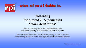 superheated steam sterilization