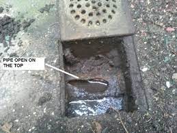 Clogged Drain Pipe And Water Seeps Into