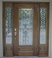 Custom Doors Leaded Glass Entry Doors