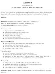 Academic Resume Template For Grad School High Format