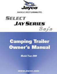 Camping Trailer Owners Manual