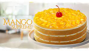 Easy and tasty egg free mango cake recipe made with whole wheat flour (atta), fresh mangoes, butter, condensed milk. Red Ribbon Bakeshop
