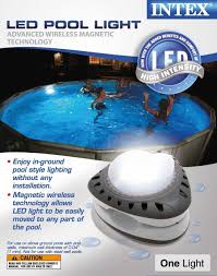 Intex Above Ground Led Magnetic Swimming Pool Light 28687e Swimming Pool Lights Pool Light In Ground Pools