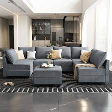 reversible sectional sofa couch set
