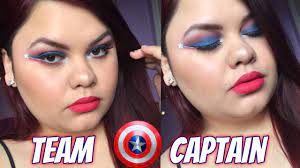 captain america inspired makeup