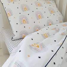 Rainbow Stars Toddler Bedding Set Duvet