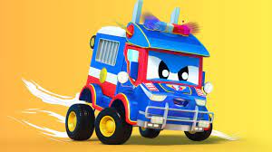 1 Siêu xe tải - Những tập phim hoạt hình xe cảnh sát hay nhất - Thành phố xe  hơi - Hoạt hình thiếu nhi