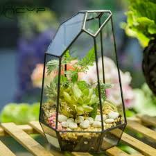 Irregular Glass Flower Pot Large